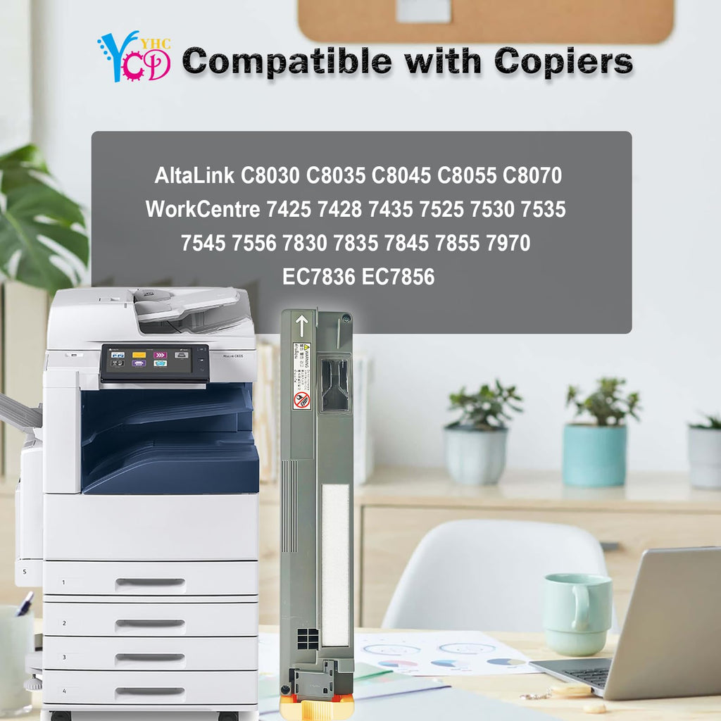 008R13061 Waste Toner Container Replacement for Xerox WorkCentre 7830 7835 7845 7855 7425 7428 7435 7525 7530 7535 7545 7556 7970 AltaLink C8030 C8035 C8045 C8055 C8070 Printer Waste Toner Cartridge