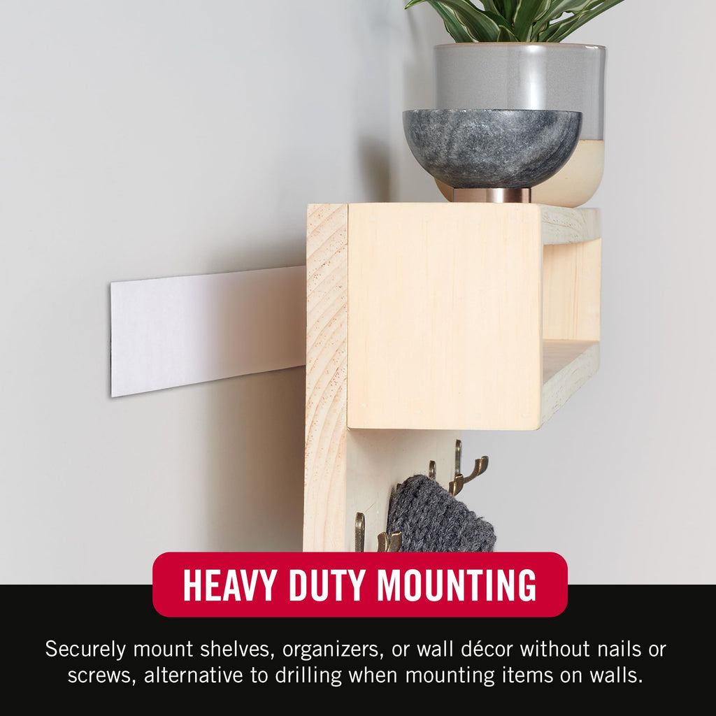 VELCRO Brand - Industrial Strength | Indoor & Outdoor Use | Superior Holding Power on Smooth Surfaces | Size 10ft x 2in | Tape, White