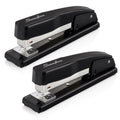 Swingline Commercial Desktop Staplers, 20 Sheet Capacity, Portable, Durable Metal Stapler for Home Office Supplies, Classroom or Desktop Accessories, Black, 2 Pack