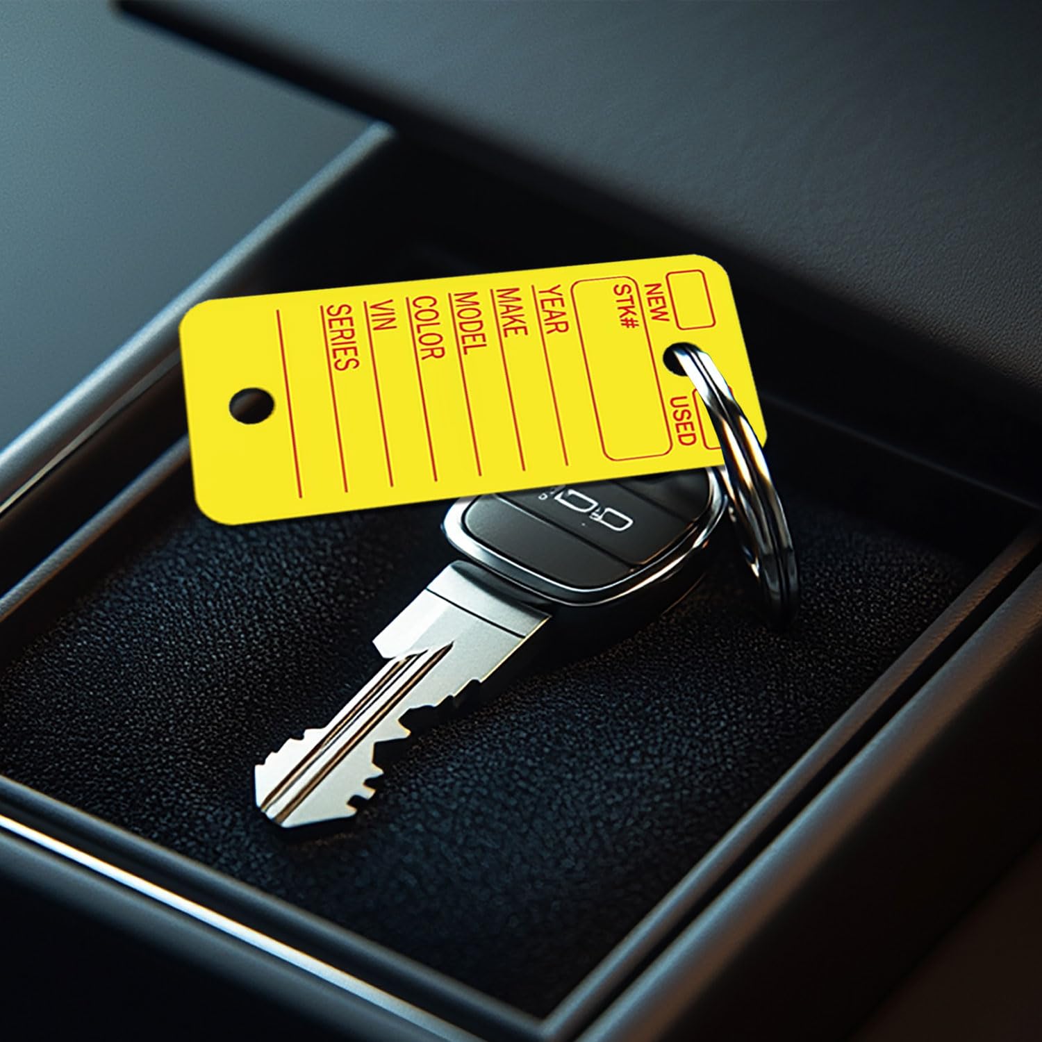 200 Pcs Poly Key Tags With Rings and Markers - Solution for Key Management - Plastic Tags With Keychain Labels - 1.4 x 3-in