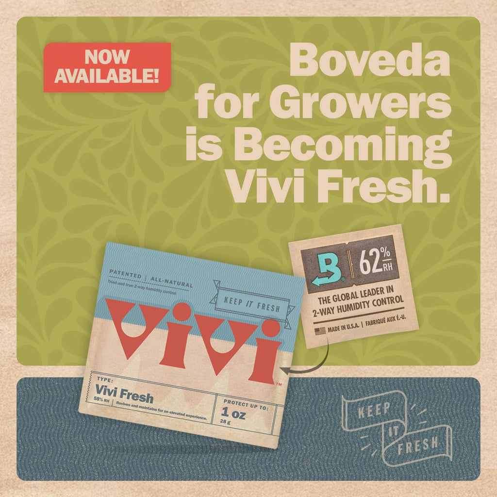Boveda 62% RH Size 8-10 Pack Two-Way Humidity Control Packs-For Storing 1 oz of Botanicals-Moisture Absorber for Small Storage Containers-Humidifier Packs-Hydration Packets w/Resealable Bag