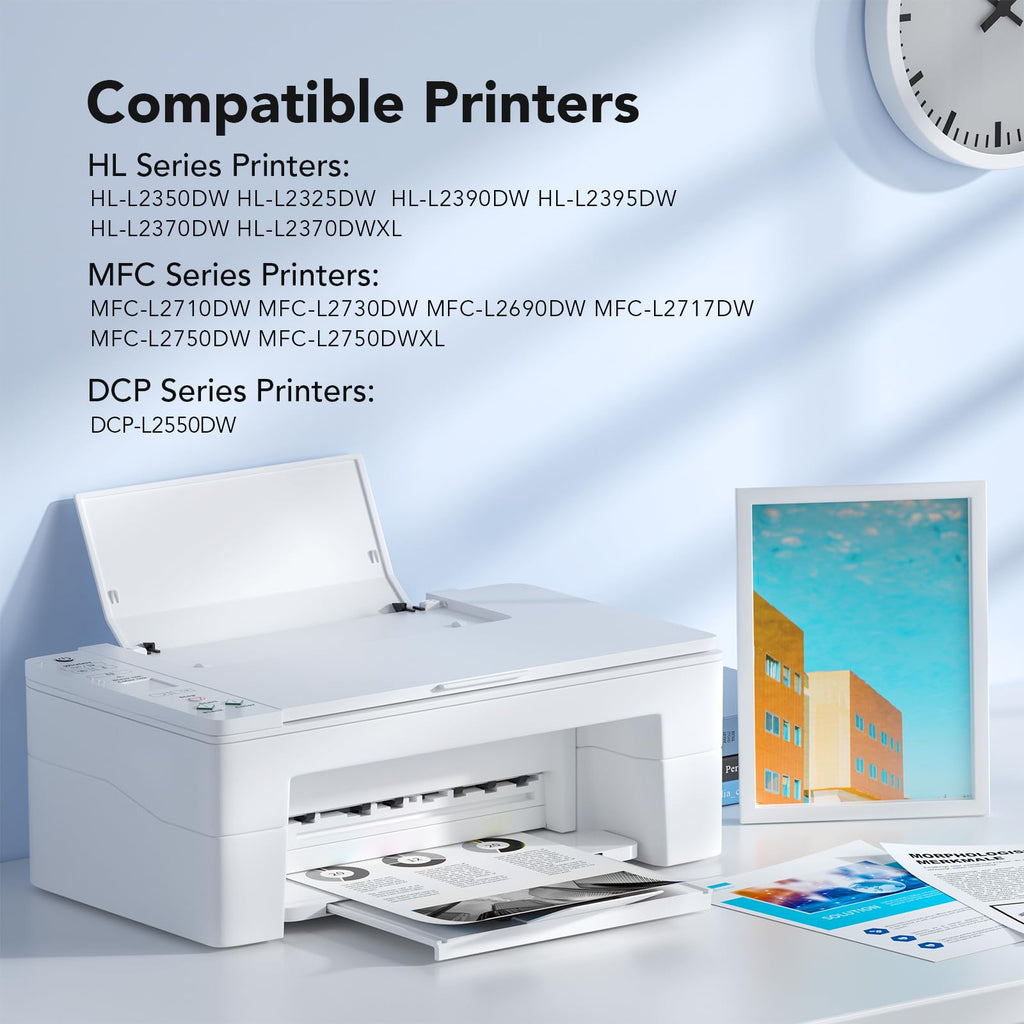TN760 TN 760 TN730 Toner Cartridge Replacement for Brother High Yield TN-760 TN760 Toners, Compatible with DCP-L2550DW HL-L2350DW MFC-L2750DW MFC-l2710DW HL-L2370DW HL-L2390DW HL-L2395DW (2 Black)