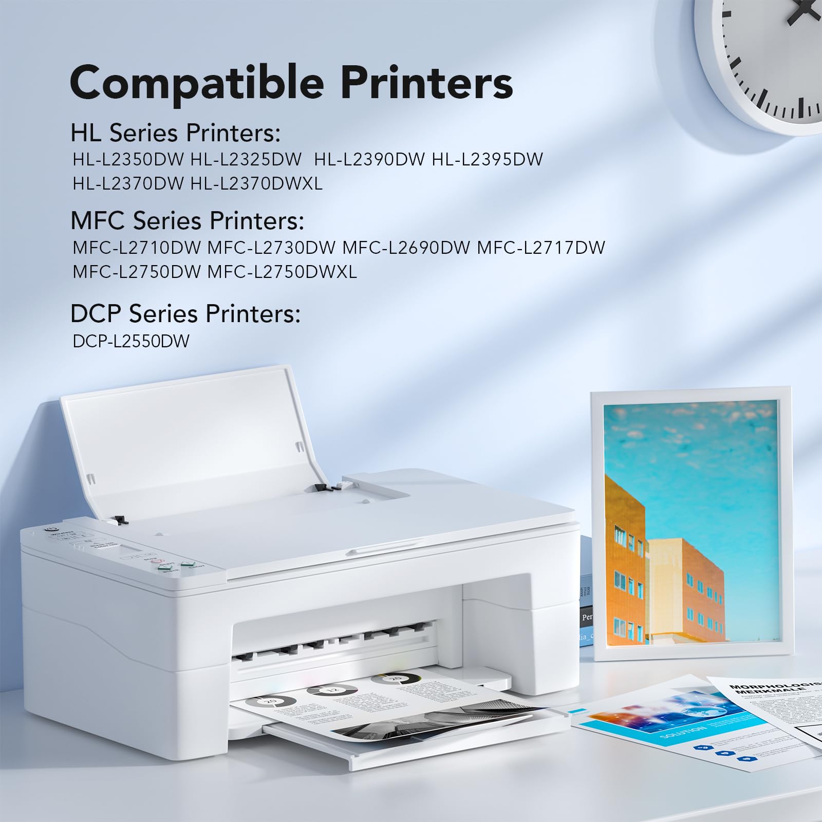 TN760 TN 760 TN730 Toner Cartridge Replacement for Brother High Yield TN-760 TN760 Toners, Compatible with DCP-L2550DW HL-L2350DW MFC-L2750DW MFC-l2710DW HL-L2370DW HL-L2390DW HL-L2395DW (2 Black)