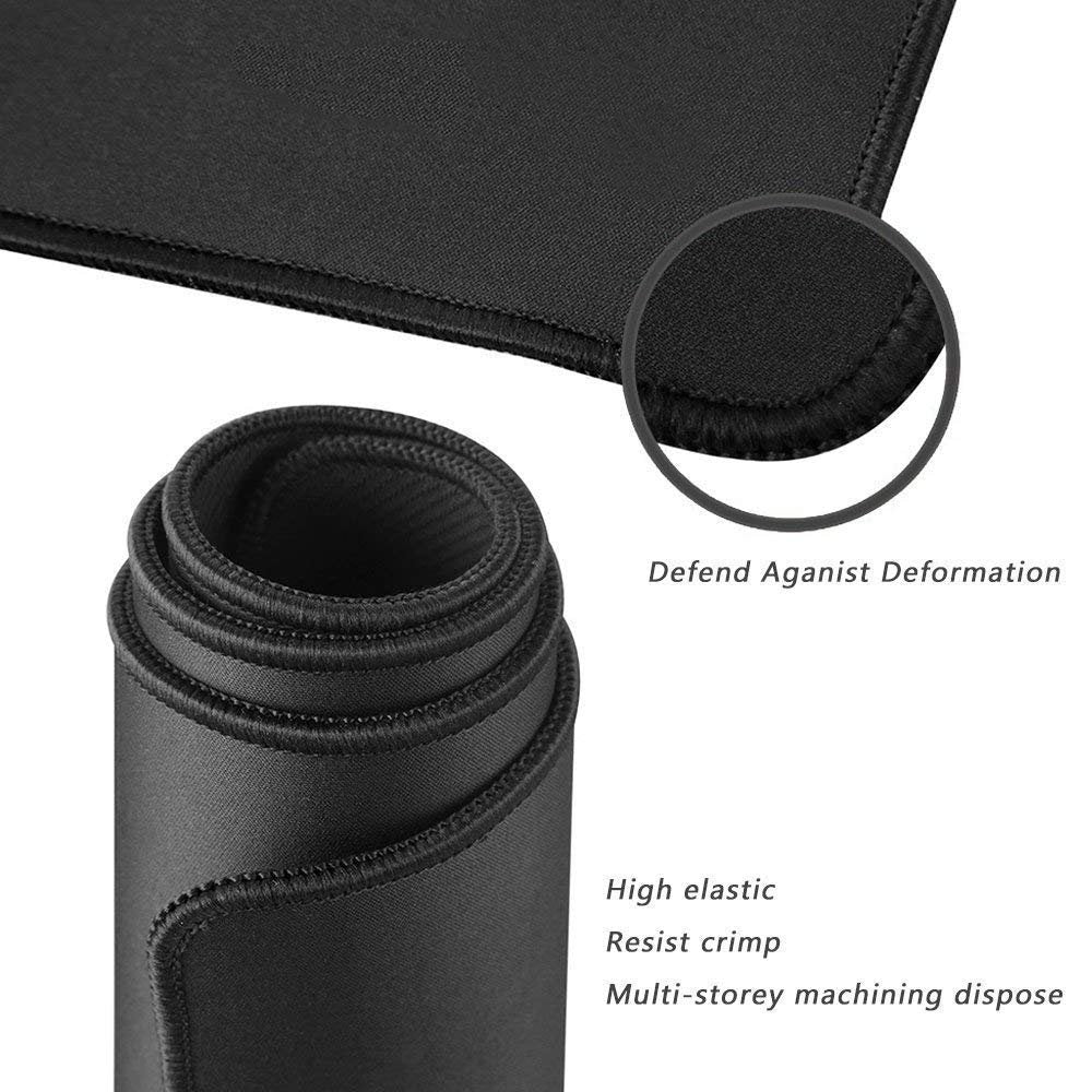 YEBMoo Extra Large Gaming Mouse Pads/Extended Protective Office Desk Mouse Mat Non-Slip Professional Precision Tracking Surface (31.5" x 11.8") for PC Computer Laptop (80x30Black001)