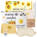 Guiqulai Birthday Gifts for Women,Self Care Gift for Women,Sending Sunshine Get Well Soon Gift,Care Package Sunflower Gifts Baskets for Mum Sister Wife Friends