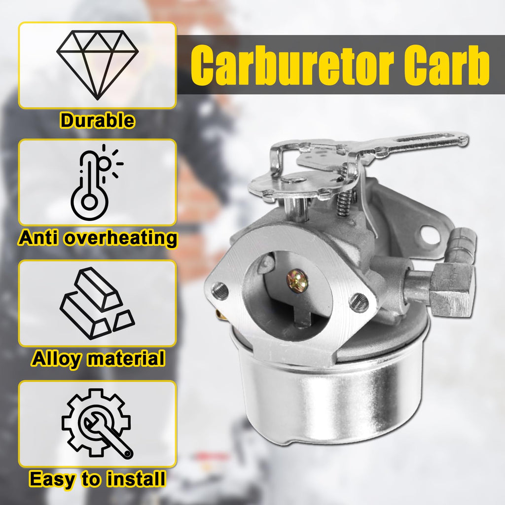 Podoy Upgrade 640084B Carburetor Carb Kit with Smooth Engine Performance, Compatibe with Te-cumseh 4HP 5HP HS50,HSSK40, HSSK50, HSSK55, 640084, 632107, 640105, 521 Snowblower Thrower, 13 Pcs