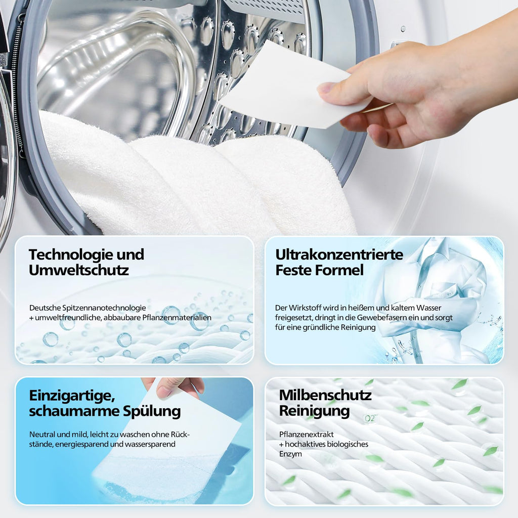 APPTRIN Laundry Detergent Sheets Up to 240 Loads (120 Sheets) Plastic Jug-Free Packaging Laundry Detergent Strips Hypoallergenic&Readily Biodegradable Eco-Friendly Fresh Peony Scent for Travel Home