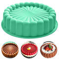 10Inch Charlotte Cake Pan Silicone,Nonstick Round Silicone Baking Mold,Round Silicone Cake Molds for Cheesecake,Strawberry Shortcake Brownie Tart Pie