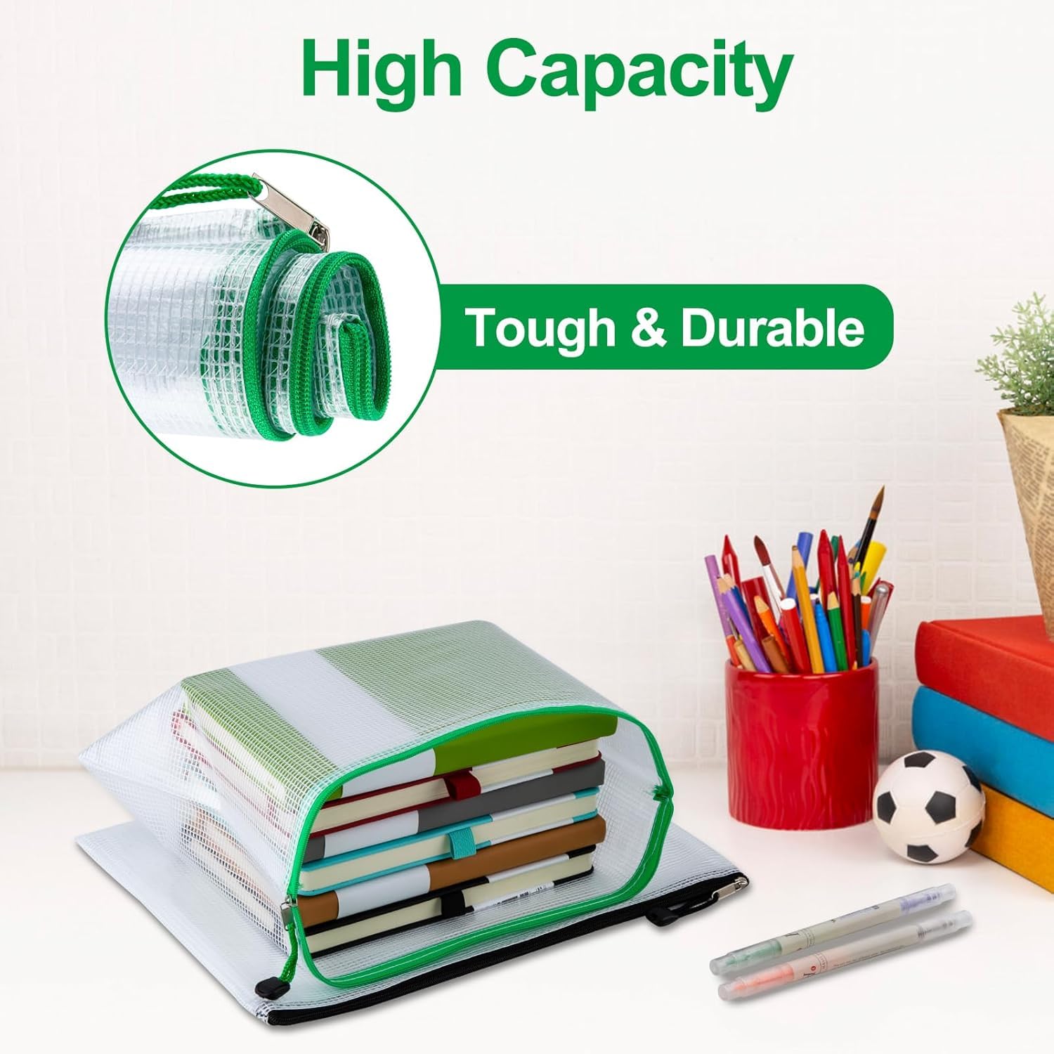 30Pcs 10 Colors Small Zipper Mesh Pouch, A6 Size 7x4.8 in Waterproof Zip Mesh Bag, Plastic Document Pouches, Wallet File Bags for Puzzle Folders Office Supplies, Organizing Storage, Cosmetics Travel