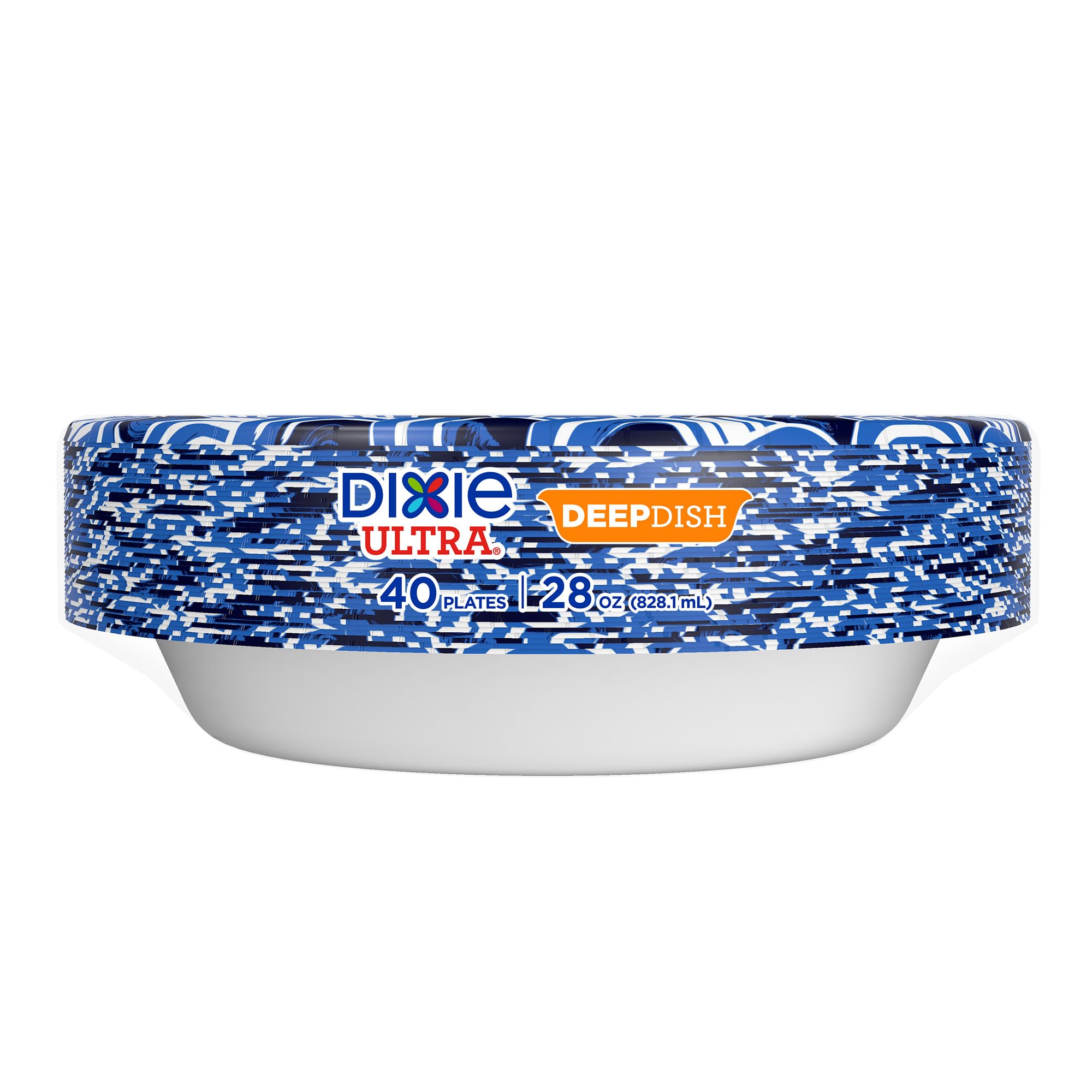 Dixie Ultra Deep Dish Paper Dinner Plates, 40 Ct