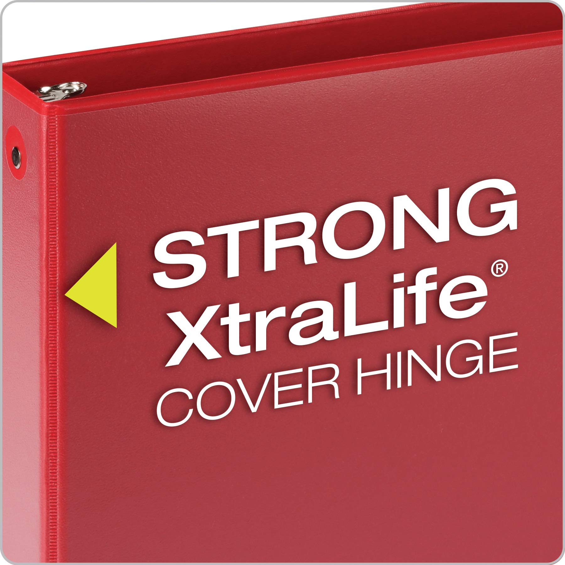 Cardinal Binders, 1.5 Inch Round Ring, 4 Pack, ClearVue Presentation View, Holds 350 Sheets, Non-Stick, XtraLife Hinge, Assorted Colors, for School, Office, and Home Organization
