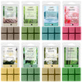 SALUBRITO Spring Scented Wax Melts, Soy Wax Cube/Tarts Variety Gift Set, Rain, Fresh Cut Grass, Ocean Breeze, Sweet Pea, Rose Geranium, Gardenias, Freesia, Bamboo