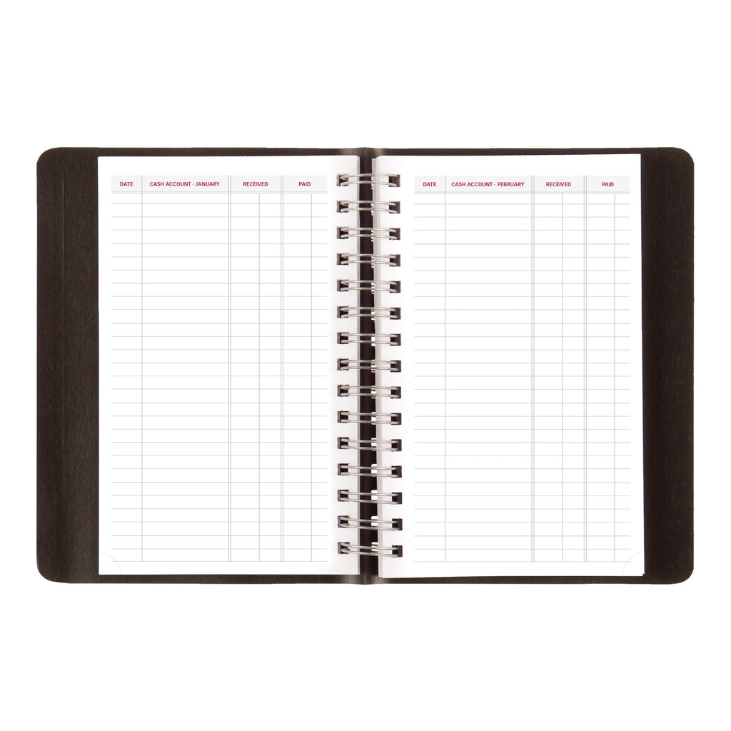Brownline® 2026 Essential Daily/Monthly Planner, Appointment Book, 12 Months, January to December, Twin-Wire Binding, 8" x 5", Black (CB634W.BLK-26)