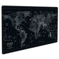 JIALONG World Map Extended Large Mouse Pad - 35.4 x 15.7 Inches Gaming Desk Mat with Anti-Slip Rubber Base | Superior Control Surface for Laptop, Computer and PC