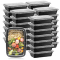 50 Pack (32 oz) Meal Prep Containers, Lunch Bento Boxes with Lids, Portable Lunch Food Storage Container Kitchen Food to Take Out Containers with Lids Camping Picnic Box Microwave (50, Rectangular)