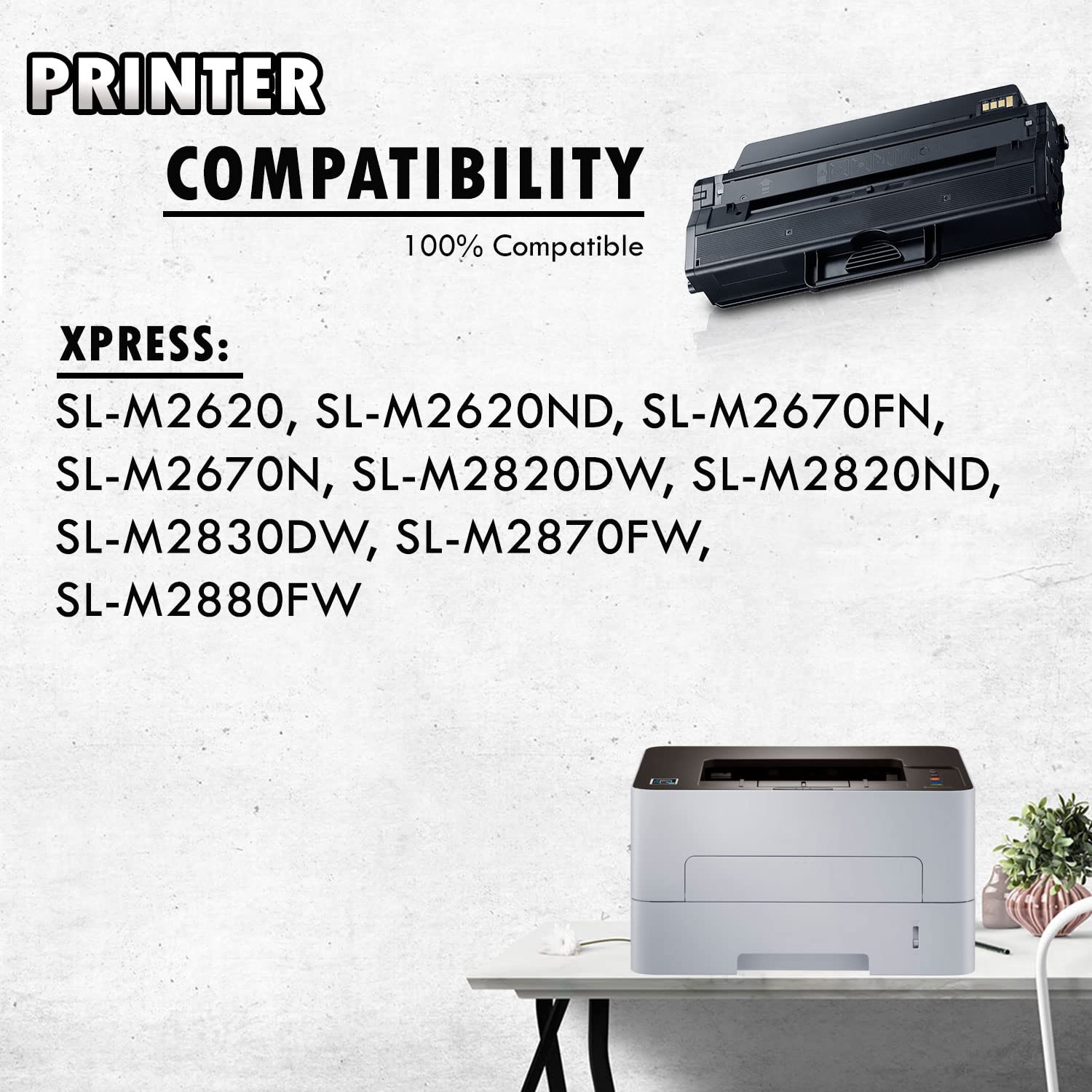 Inkfirst Compatible Toner Cartridge Compatible with Samsung D115L (MLT-D115L) D115L Black Xpress SL-M2880FW SL-M2830DW SL-M2820DW SL-M2870FW SL-M2620 SL-M2820 SL-M2670 SL-M2870