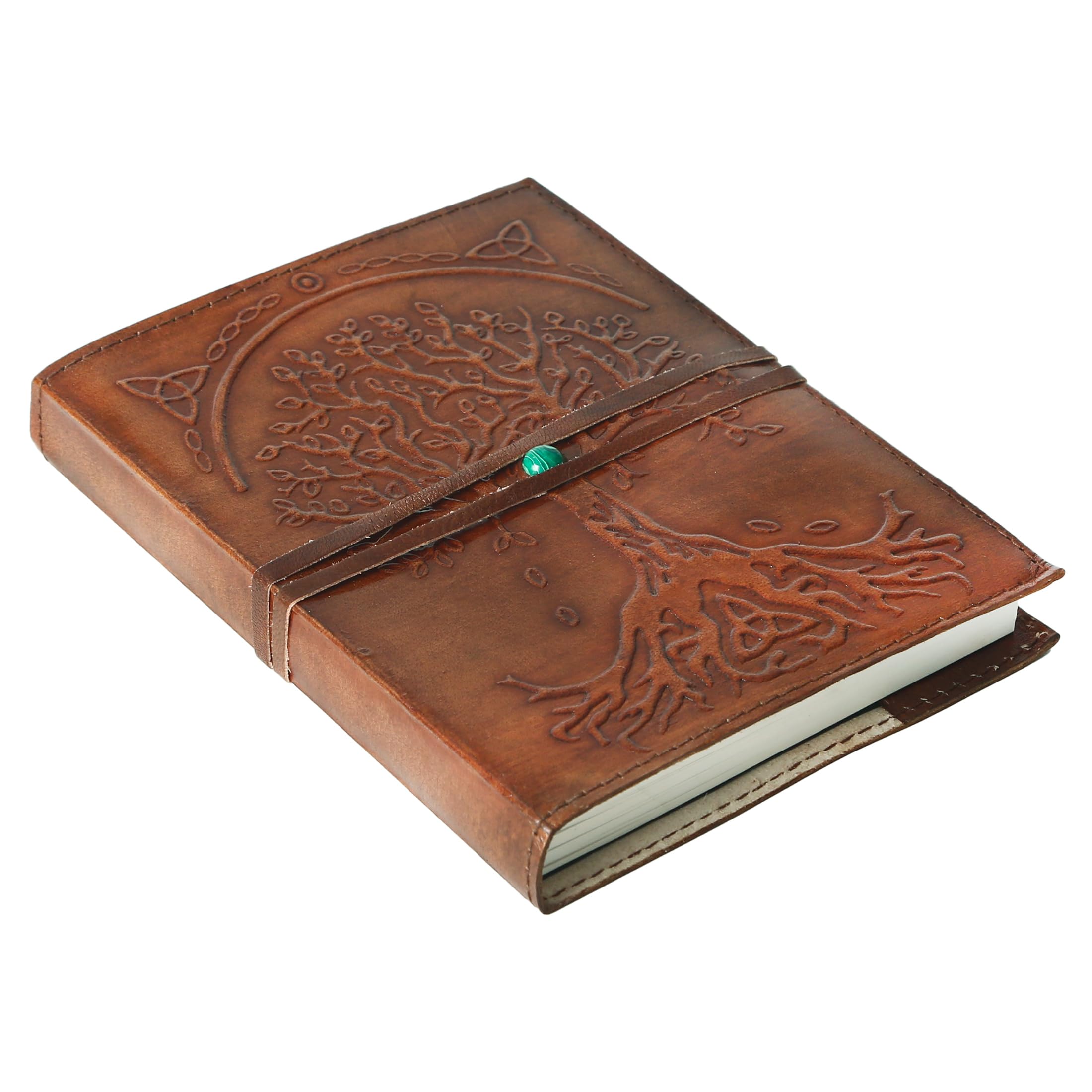Leather Journal Refillable Lined Paper Tree of Life Handmade Leather Journal/Writing Notebook Diary/Bound Daily Notepad for Men & Women Medium, Writing pad for Artist, Sketch