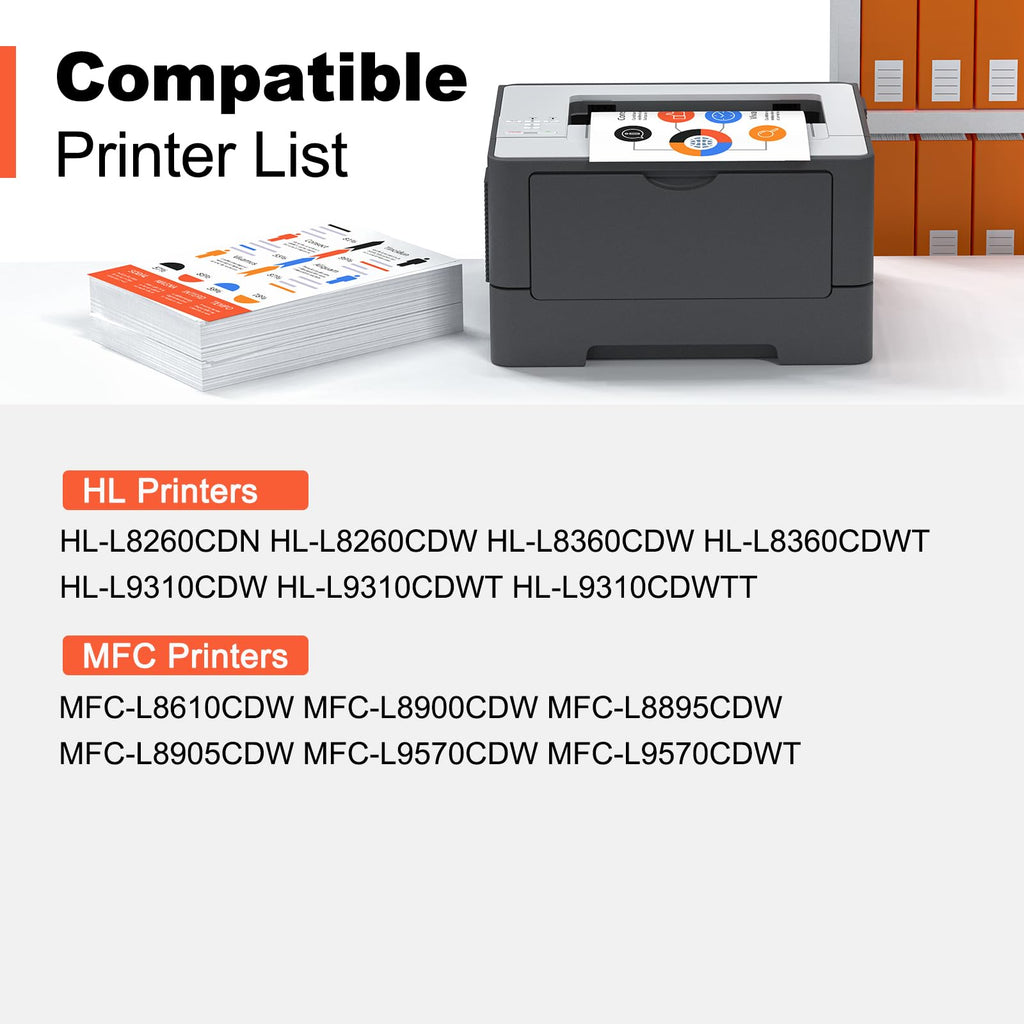 v4ink Compatible TN436 Black Toner Cartridge for Brother TN436BK TN436 TN-436 Works with Brother HL-L8360CDW HL-L9310CDW HL-L8260CDW MFC-L9570CDW MFC-L8610CDW MFC-L8900CDW HL-L8360CDWT (2-Pack)