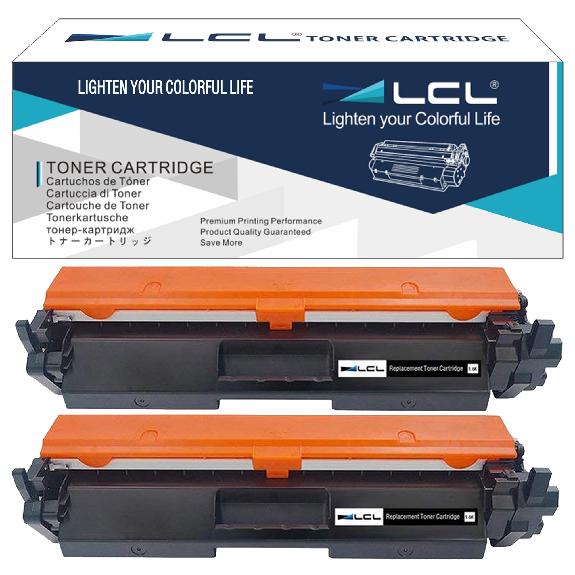 LCL Compatible Toner Cartridge for HP 30A CF230A with Chip (2-Pack, Black) Replacement for LaserJet Pro M203d M203dn 203dw M230fdw M230sdn MFP M227d MFP M227fdn MFP M227fdw MFP 227sdn Printer