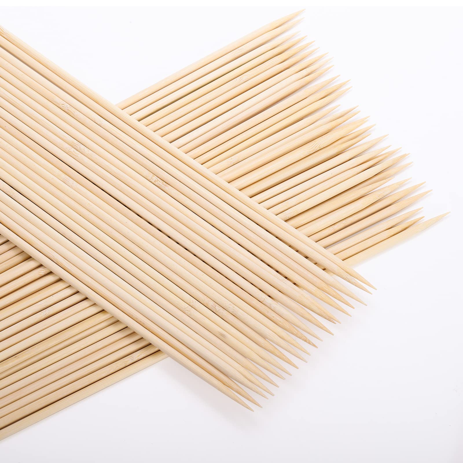 Frcctre 200 Pack 16 Inches Bamboo Plant Stakes, Bamboo Plant Sticks with 200 Pcs 4" Wires, Plants Garden Sticks Wooden Sign Posting Garden Support for Tomatoes, Floral, Potted Plants, Crafts