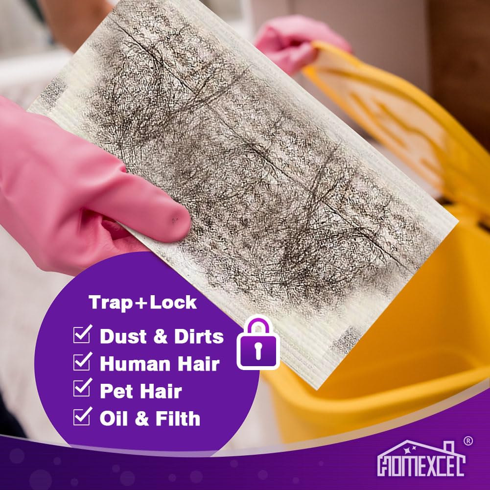 HOMEXCEL Multi-Layer Dry Floor Mop Pads Compatible with Swiffer WetJet-All Purpose Multi Surface Floor Cleaner Spray Mop Pads Refills for Hardwood Floor,32 Count