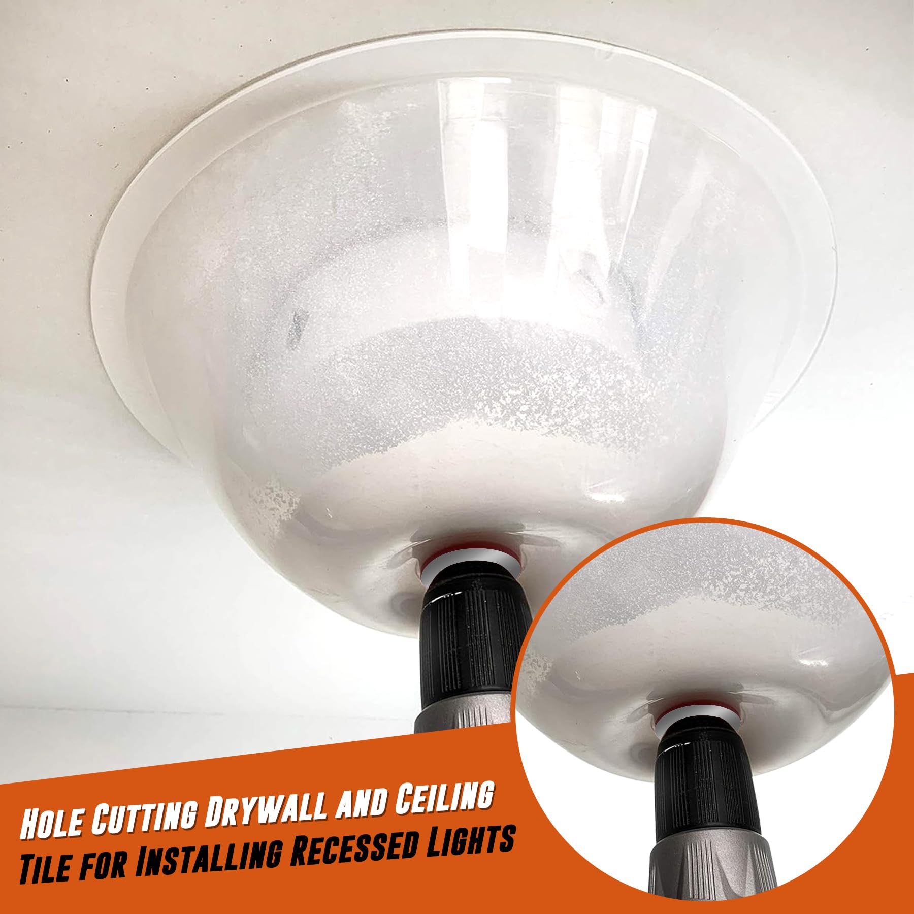 KATA 1 Piece Hole Saw Accessories Silicone, Dust Shield for Cutting Drywall and Ceiling Tile for Recessed Lights and Works with All Hole Saws, KT231208