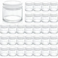 TOPZEA 30 Pack Small Glass Jars with Lids, 2 Oz Round Clear Straight Sided Canning Jars Spice Jars Mason Jars Food Container for Cream, Lotions, Ointments, Herbs, Spices and Wedding Favor