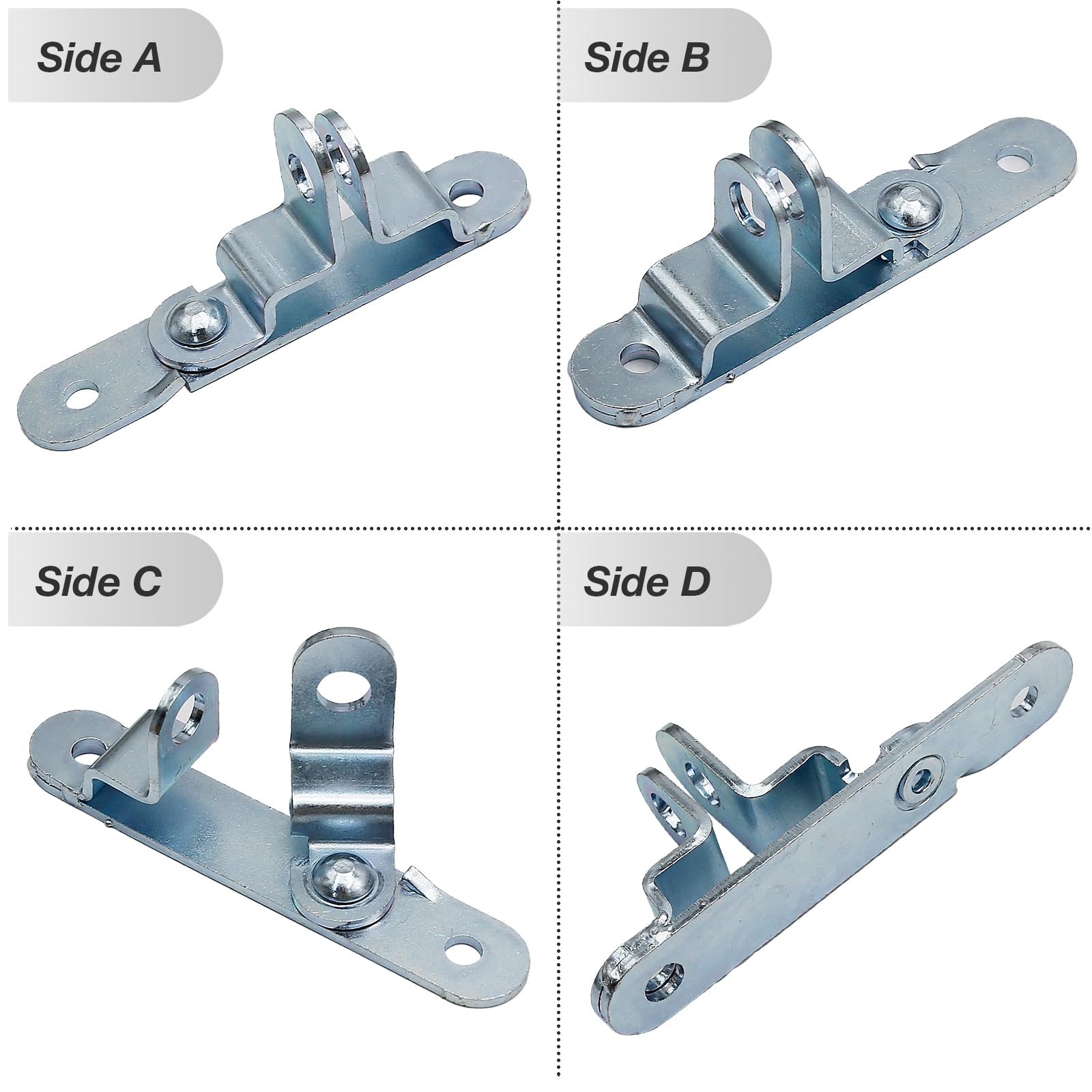 Hoypeyfiy 2Pcs Trailer Door Hasp Kit, Cargo Trailer Door Latch Catch for Enclosed Car Hauler, Truck, Flatbed Trailer, Container