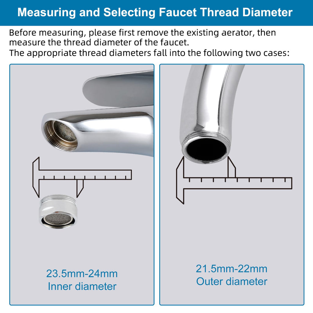 Hibbent Sink Faucet to Garden Hose Adapter, 360-Degree Swivel 55/64 Inch Female Thread, Sink Hose Attachment for Faucet Adapter Connector, Chrome