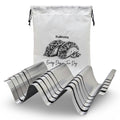 Kulinaria 6 Pack Stainless Steel Taco Holders + Cloth Dust Bag | Each Rack Holds 2 or 3 Tacos | Holders Work with Soft Shell and Hard Shell Tacos