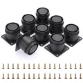 BTSKY 8Pcs 2 Inch Adjustable Height Furniture Legs Feets - Metal Furniture Risers Stainless Steel Cabinet Sofa Legs Heavy Duty Replacement Legs Extenders for Desk Table Chair