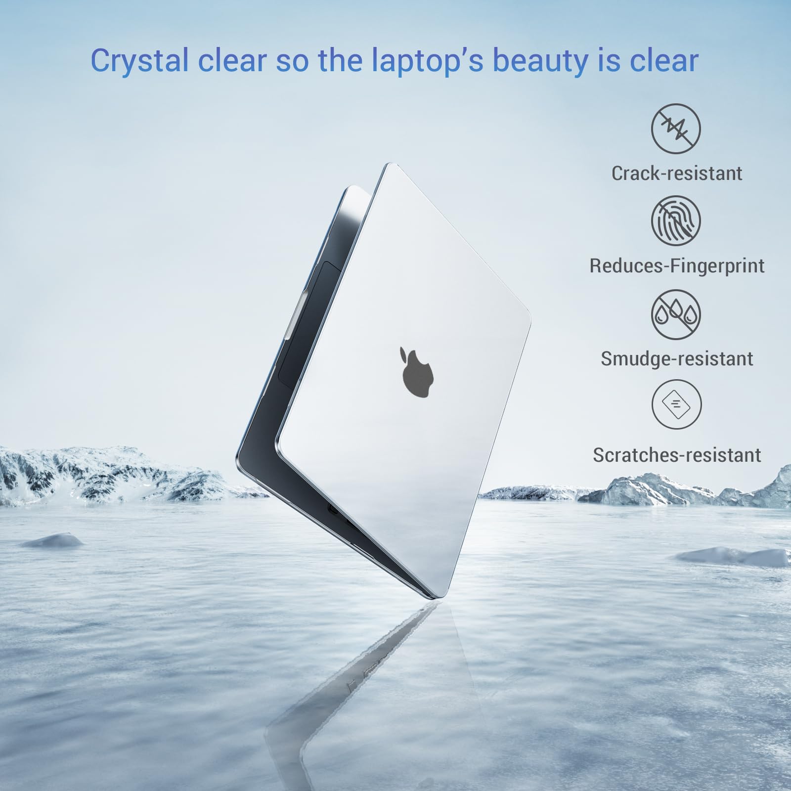 MOSISO Crack-Resistant Cover Compatible with MacBook Neo Case 13 inch 2026 Release Model A3404 with A18 Pro Chip, Protective Hard Shell&Keyboard Cover&Screen Film&Type C, Crystal Clear