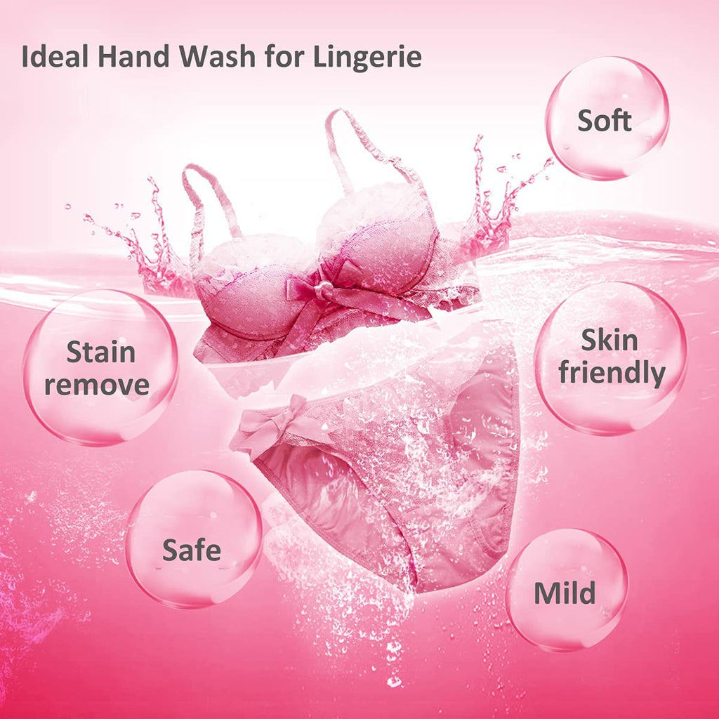 BEE & FLOWER Fan Underwear Cleaning Soap Bar Underwear Laundry Bar Soap Cloth Washing Bars for Panties (6.3 Oz x 4)