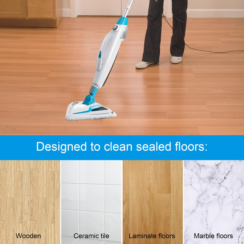Steam Mop Pads Compatible with Bissell PowerEdge and PowerForce Lift Off 2-in-1 Series 2078 20781 2165 20781 2814C Steam Mop Cleaner Replacement Mop Cloth (2 Soft + 2 Scrubby)
