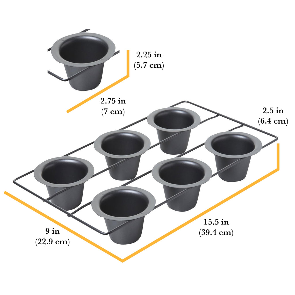 Chicago Metallic 26562 Non Stick 6-Cup Popover Pan