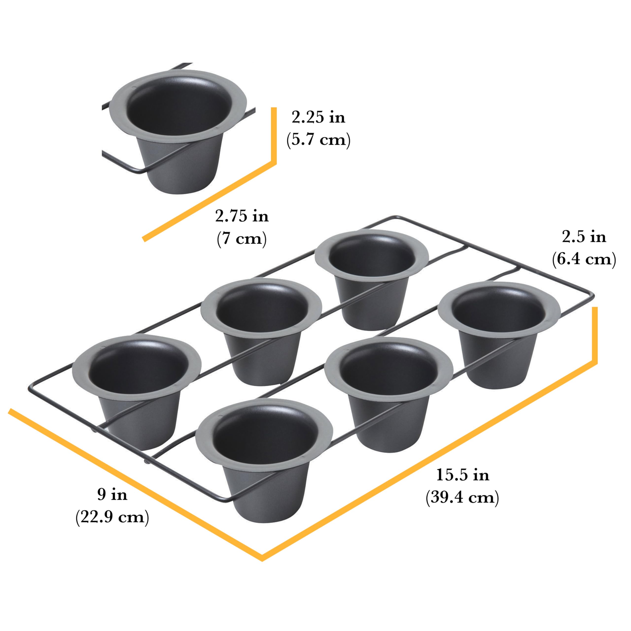 Chicago Metallic 26562 Non Stick 6-Cup Popover Pan