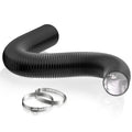 HG POWER 3 Inch 16Ft Dryer Vent Hose, PVC Silencer Duct Flexible Ducting Noise Reducer, Vent Hose for Inline Duct Fan (75mm-5M)