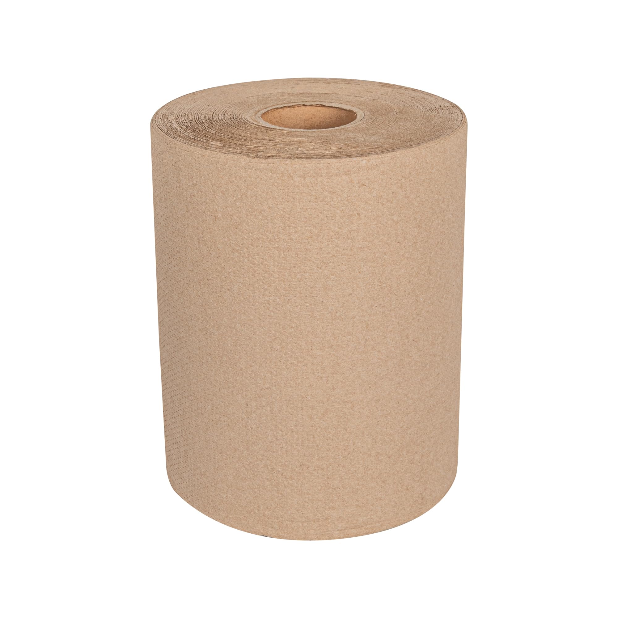 Restaurantware-Paper Towel Roll 600' x 1 Roll Long Paper Towel 8" Wide Hand Towel Roll 1 Ply Universal Dispenser 2" Core Hardwound High Absorbency Everyday Use for Commercial Washroom Kraft