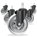 COSYLAND Office Chair Caster Wheels for Hardwood and Carpet Floors Heavy Duty Quiet Smooth Rollerblade Wheels