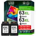 63XL Ink Cartridge Black for HP 63 Ink Cartridges for HP63 for HP63XL Black, Compatible for HP Envy 4520 4522 Officejet 3830 5255 3833 4650 DeskJet 3630 3632 1112 Printer