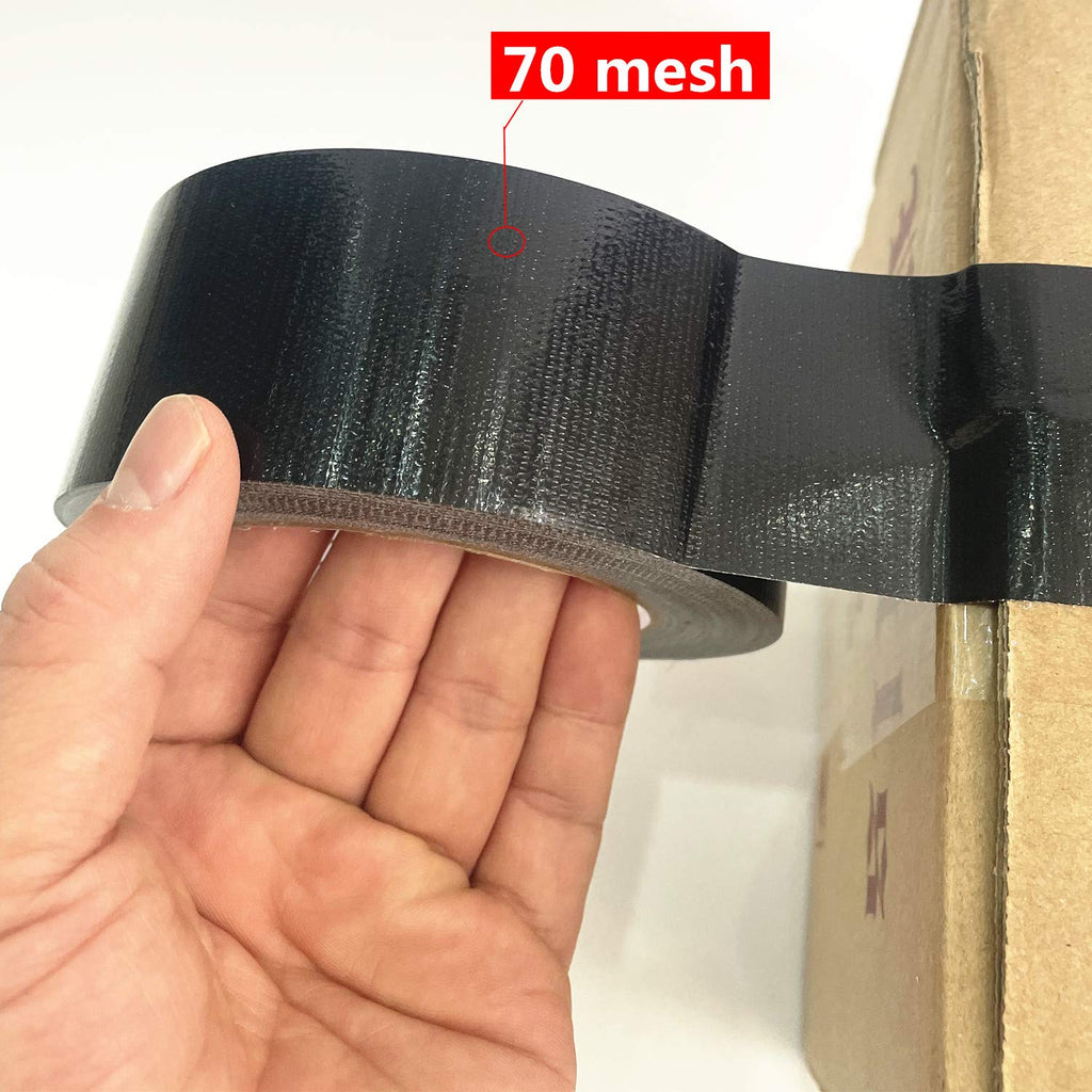 5-Pack Black Heavy Duty Duct Tape, 210micx2 inches x 30 Yards, Strong, Flexible, No Residue, All-Weather and Tear by Hand - Bulk Value for Repairs, Industrial, Professional Use (Black)