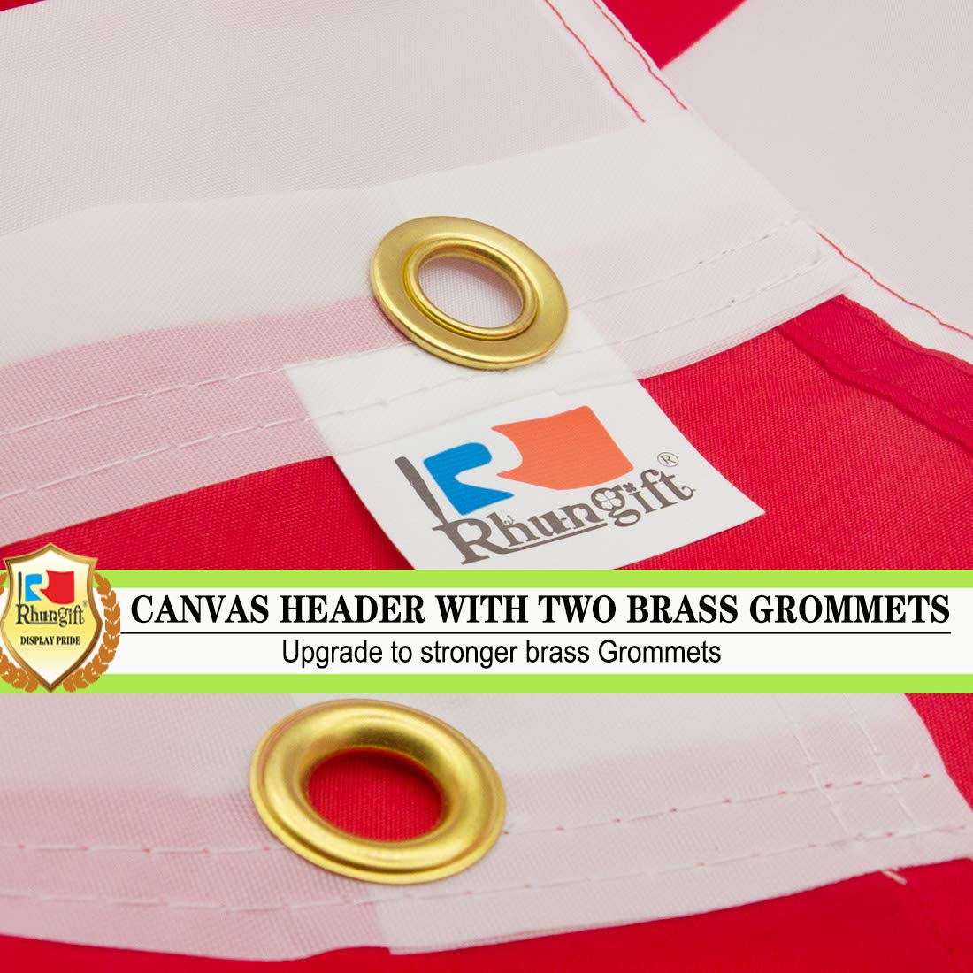 2Pack American&Canada Flag 3x5 Ft. Printed Stars and Stripes USA Candian Flags With Brass Grommets CA US Flag All Weather Outdoors Indoors Banner