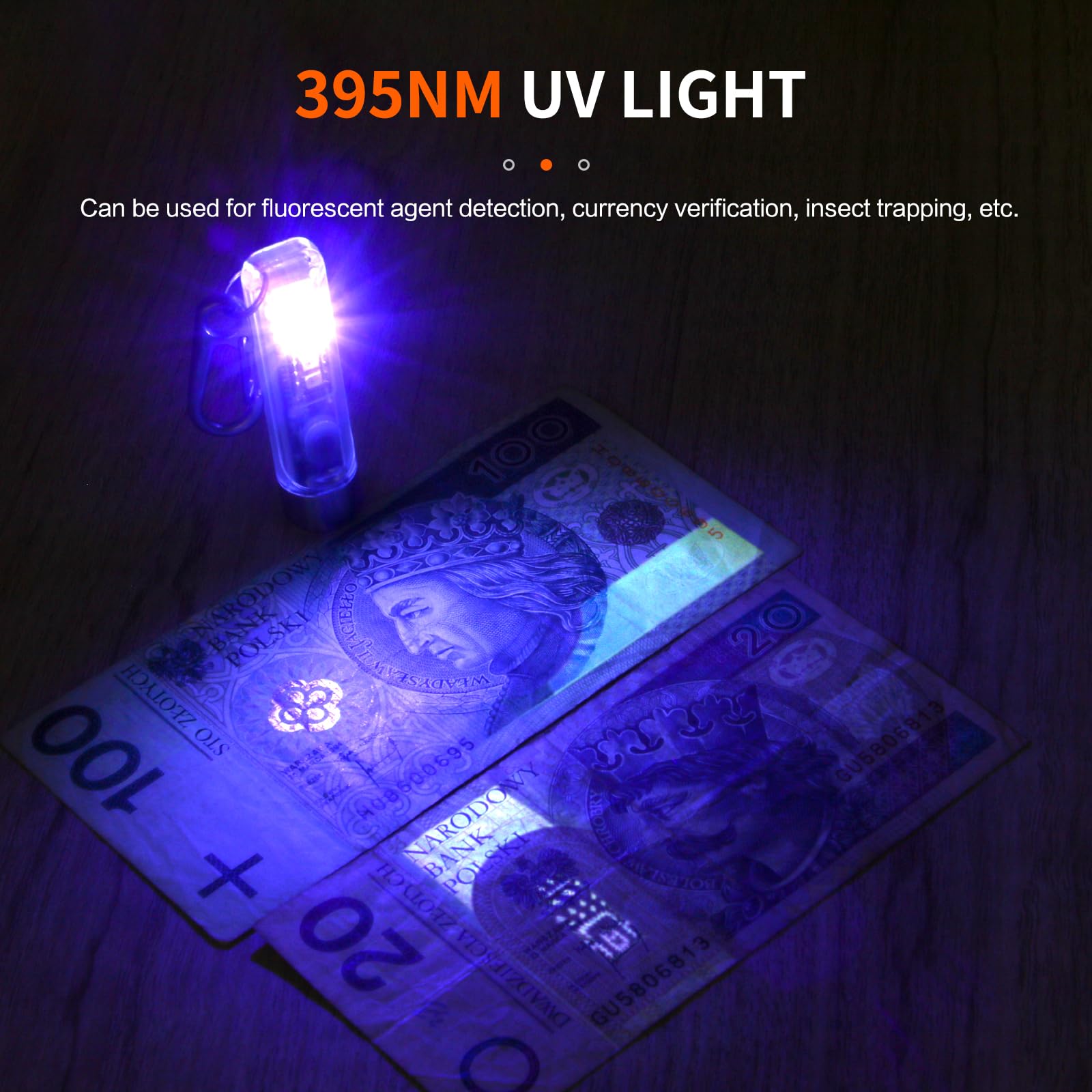 NICRON K11 Rechargeable Keychain Flashlight Lightweight,400 Hight Lumen with Extra 4 Sidelight, IPX4 EDC Mini Flashlight Be Used for Camping Outdoors Emergency Daiy Use