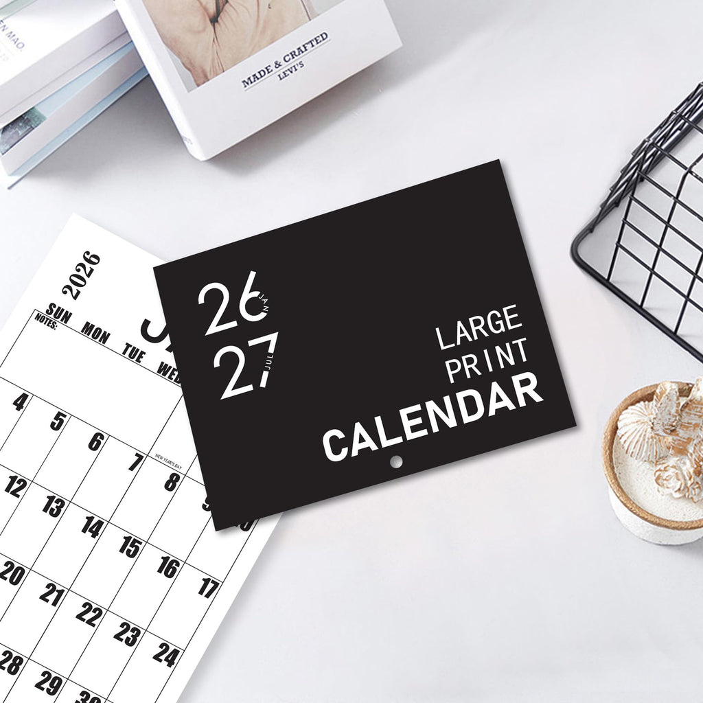 Large Wall Calendar 2026-2027, Big Grid Jumbo Calendar 23 x 15 Inches Runs From Jan 2026 to Jul 2027, Large Print Wall Calendar Perfect for Planning, Organizing, and Scheduling Your Life