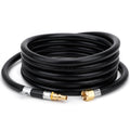 Stanbroil 12 Feet RV Propane Quick-Connect Hose for RV to Grill - Easy Release RV Connection Hose for Fire Pit, Camp Chef Stove, Pit Boss Burner Grill - 3/8 Female Flare x 1/4 Full Flow Male Plug