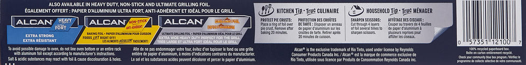 Alcan aluminum foil, 30 cm x 30.48 m, 3 Count