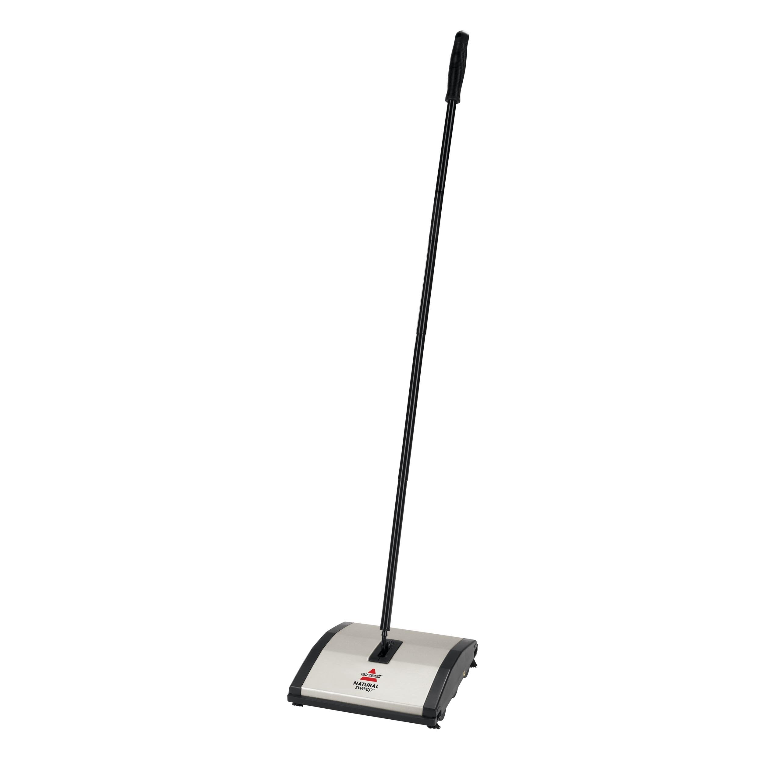 BISSELL 92N0C Natural Sweep Dual Brush Cordless Sweeper, Made of 100% Recycled Plastic and is PVC-Free with Corner Brushes and Durable Design