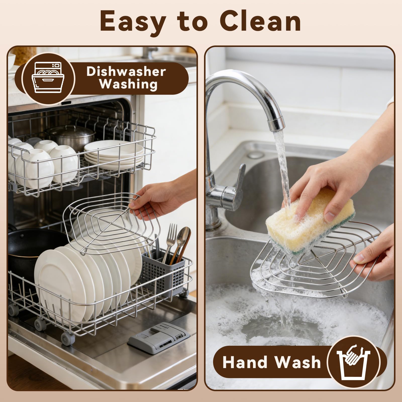 2PCS Crisper Stainless Steel Rack Compatible with Ninja Glass Air Fryer, Air Fryer Accessories for Ninja Crispi Air Fryer FN101 Ninja Crispi Pro Air Fryer AS101