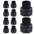 PVC Bulkhead Fitting Double Threaded Bulkhead Water Tank Connector for Rain Barrels