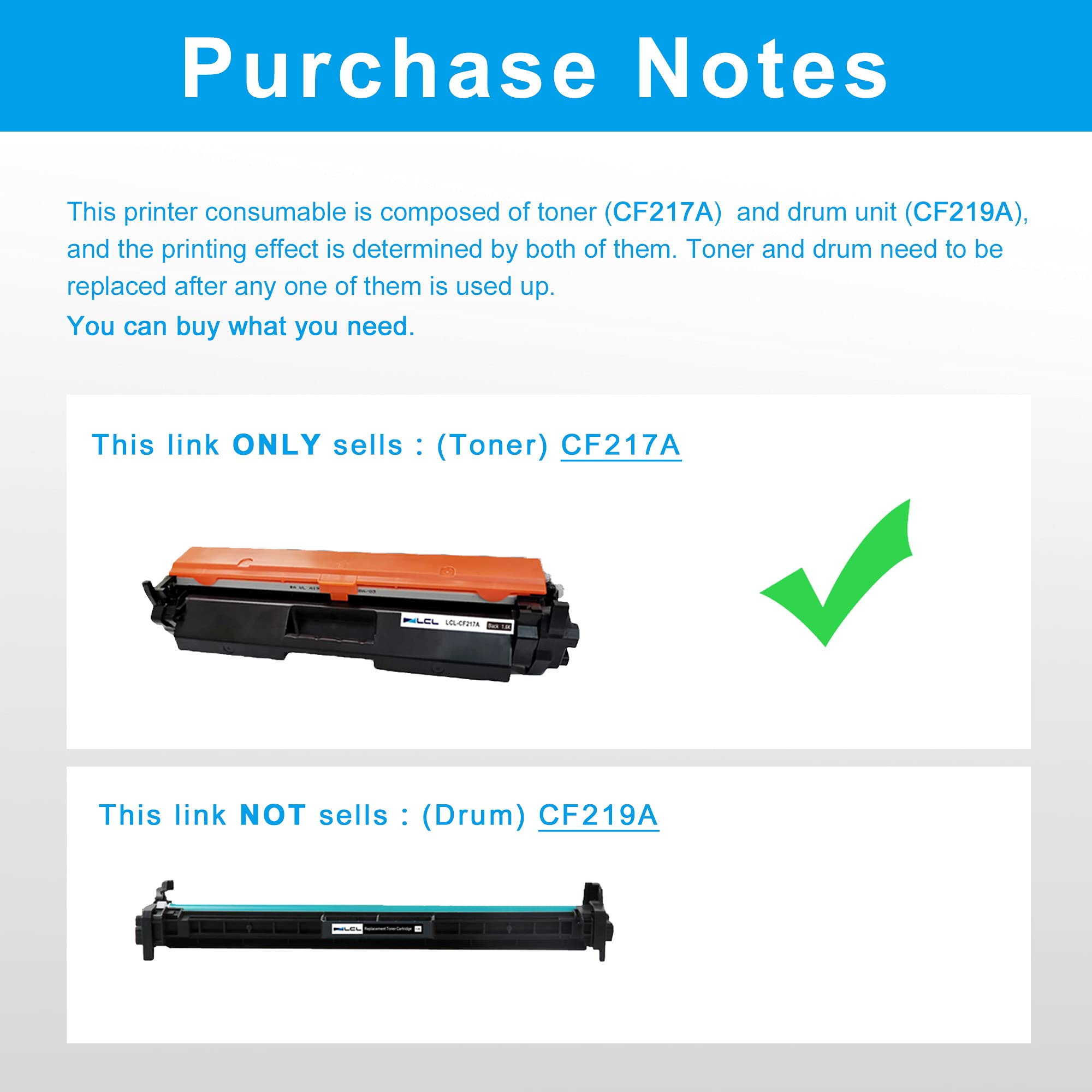 LCL 17A CF217A Black Toner Cartridge with Chip Compatible for HP 17A CF217A for HP LaserJet Pro M102 M102a M102w LaserJet Pro MFP M130 M130a M130fn M130fw M130nw (1-Pack)